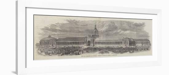 The Paris Permanent and Universal Exhibition Building in Course of Construction-null-Framed Giclee Print