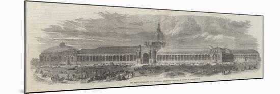 The Paris Permanent and Universal Exhibition Building in Course of Construction-null-Mounted Giclee Print