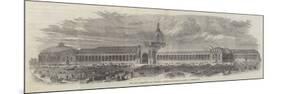 The Paris Permanent and Universal Exhibition Building in Course of Construction-null-Mounted Giclee Print