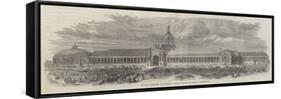 The Paris Permanent and Universal Exhibition Building in Course of Construction-null-Framed Stretched Canvas