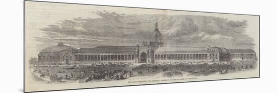 The Paris Permanent and Universal Exhibition Building in Course of Construction-null-Mounted Giclee Print