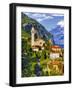 The Parish Church in the Village of Limone on Lake Garda, Italy-Richard Duval-Framed Photographic Print