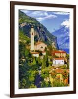 The Parish Church in the Village of Limone on Lake Garda, Italy-Richard Duval-Framed Photographic Print