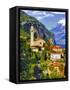 The Parish Church in the Village of Limone on Lake Garda, Italy-Richard Duval-Framed Stretched Canvas