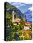 The Parish Church in the Village of Limone on Lake Garda, Italy-Richard Duval-Stretched Canvas