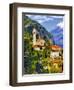 The Parish Church in the Village of Limone on Lake Garda, Italy-Richard Duval-Framed Photographic Print