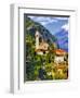 The Parish Church in the Village of Limone on Lake Garda, Italy-Richard Duval-Framed Photographic Print