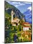 The Parish Church in the Village of Limone on Lake Garda, Italy-Richard Duval-Mounted Photographic Print