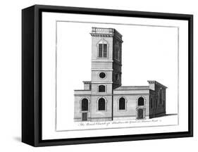 'The Parish Church of Alhallows the Great in Thames Street.', c1772-Benjamin Cole-Framed Stretched Canvas