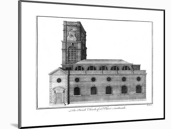 'The Parish Church of St.Olave. Southwark.', c1756-Benjamin Cole-Mounted Giclee Print