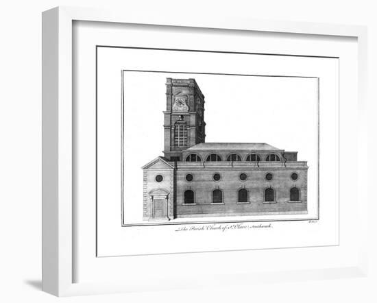 'The Parish Church of St.Olave. Southwark.', c1756-Benjamin Cole-Framed Giclee Print