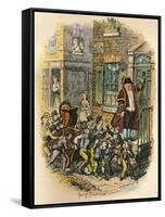 The Parish Engine, C1900-George Cruikshank-Framed Stretched Canvas