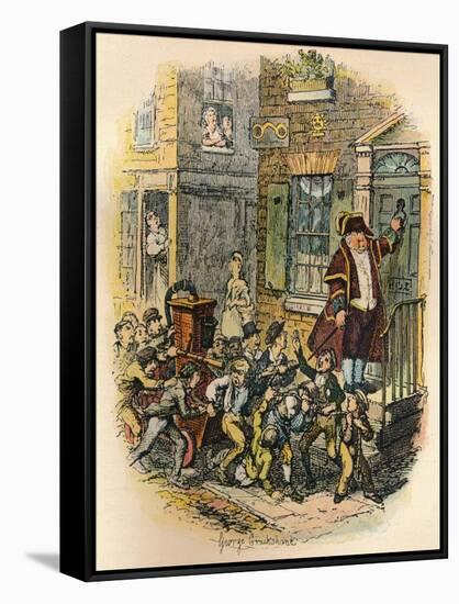 The Parish Engine, C1900-George Cruikshank-Framed Stretched Canvas