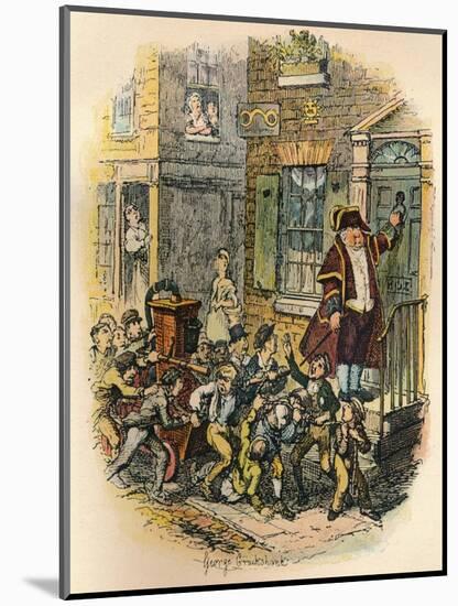 The Parish Engine, C1900-George Cruikshank-Mounted Giclee Print