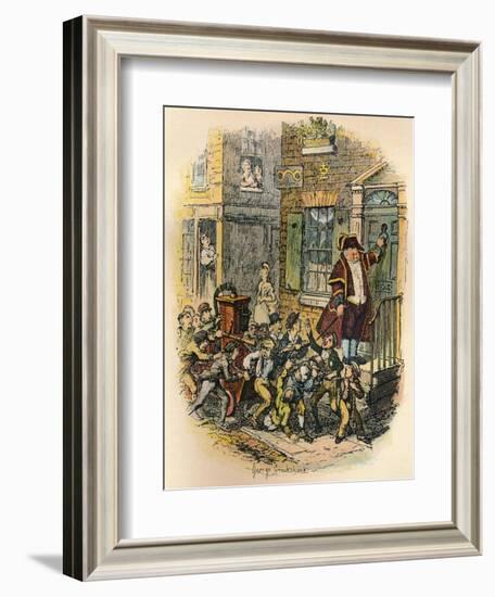 The Parish Engine, C1900-George Cruikshank-Framed Giclee Print