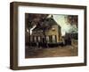 The Parish House in Nuenen-Vincent van Gogh-Framed Art Print