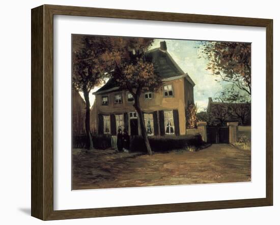 The Parish House in Nuenen-Vincent van Gogh-Framed Art Print