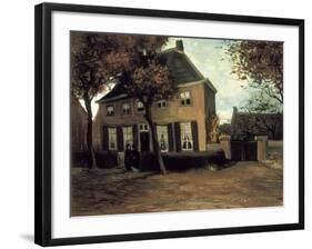 The Parish House in Nuenen-Vincent van Gogh-Framed Art Print