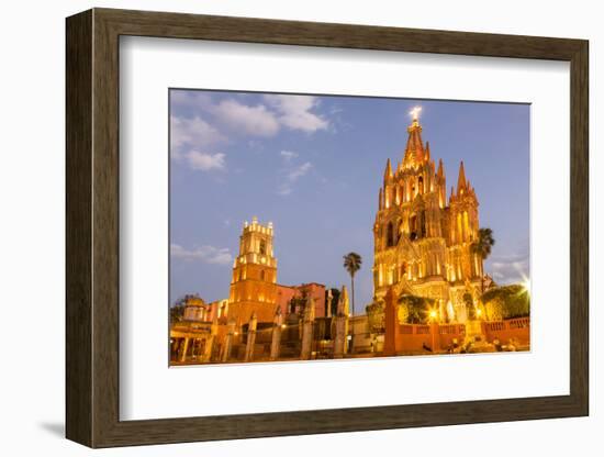 The Parish of San Miguel in San Miguel De Allende, Mexico-Chuck Haney-Framed Photographic Print