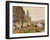 The Parisian Flower Market-Marie Francois Firmin-Girard-Framed Giclee Print