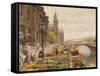 The Parisian Flower Market-Marie Francois Firmin-Girard-Framed Stretched Canvas