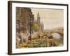 The Parisian Flower Market-Marie Francois Firmin-Girard-Framed Giclee Print