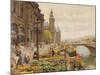 The Parisian Flower Market-Marie Francois Firmin-Girard-Mounted Giclee Print