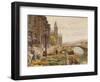 The Parisian Flower Market-Marie Francois Firmin-Girard-Framed Giclee Print