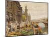 The Parisian Flower Market-Marie Francois Firmin-Girard-Mounted Giclee Print