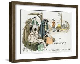 The Parisian Woman Through the Ages, 18th Century, C1880-1950-Ferdinand Sigismund Bac-Framed Giclee Print