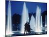 The Parisians: Jardins du Trocadero Fountains at Night-Alfred Eisenstaedt-Mounted Photographic Print