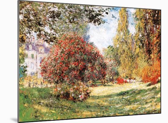 The Park at Monceau-Claude Monet-Mounted Art Print