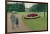 The Park of the Caillebotte Property at Yerres, 1875-Gustave Caillebotte-Framed Giclee Print