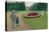 The Park of the Caillebotte Property at Yerres, 1875-Gustave Caillebotte-Stretched Canvas