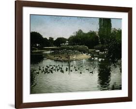 The Park of the Jardin D'Acclimatation, Paris (XVIth Arrondissement), Circa 1890-1895-Leon, Levy et Fils-Framed Photographic Print