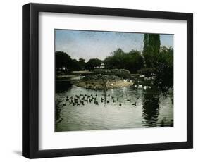 The Park of the Jardin D'Acclimatation, Paris (XVIth Arrondissement), Circa 1890-1895-Leon, Levy et Fils-Framed Photographic Print