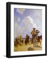 The Parkman Outfit, 1925-Newell Convers Wyeth-Framed Giclee Print