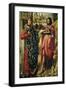 The Parlement of Paris Altarpiece, Detail of St. Louis and St. John the Baptist-null-Framed Giclee Print