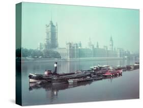 The Parliament Buildings Along the Thames-William Sumits-Stretched Canvas