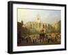 The Parliament Close and Public Figures of Edinburgh, About the End of the 18th Century-Wilkie, Nasmyth & Stanfield Roberts-Framed Giclee Print