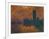 The Parliament in London, Stormy Sky-Claude Monet-Framed Giclee Print