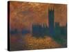 The Parliament in London, Stormy Sky-Claude Monet-Stretched Canvas