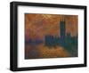 The Parliament in London, Stormy Sky-Claude Monet-Framed Premium Giclee Print