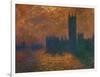 The Parliament in London, Stormy Sky-Claude Monet-Framed Giclee Print