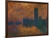 The Parliament in London, Stormy Sky-Claude Monet-Framed Giclee Print