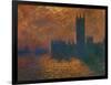 The Parliament in London, Stormy Sky-Claude Monet-Framed Giclee Print