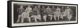 The Parliamentary Cricket-Match at Lord'S, a Group of Government and Opposition Teams-null-Framed Stretched Canvas
