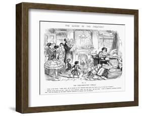 The Parliamentary Female, 1850-John Leech-Framed Giclee Print