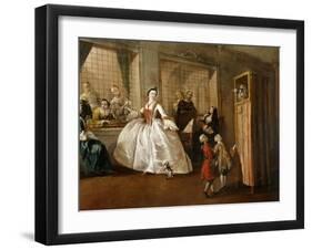 The Parlor of Nuns of San Zaccaria-Francesco Guardi-Framed Giclee Print