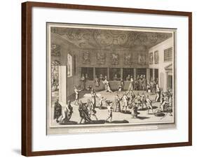 The Parlor of San Lorenzo Monastery in Venice, from Italia Illustrata, 1757, Italy-null-Framed Giclee Print